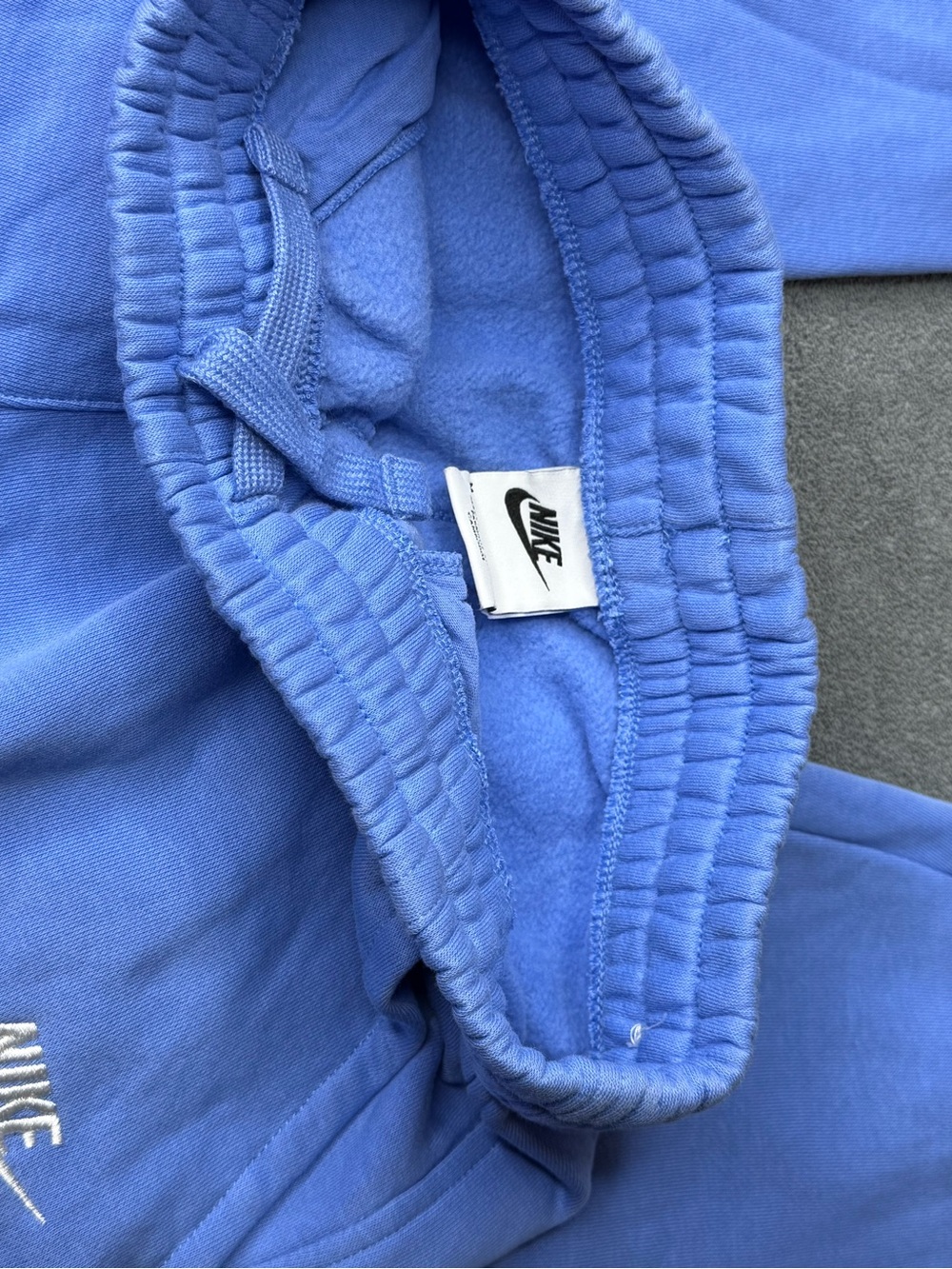 Nike Kids Light Blue Sweat Joggers with White Logo - Picture 2 of 3